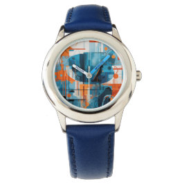 Relógio composição de formas geométricas de abstrato