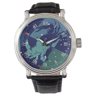 Relógio Constelação de Câncer Caranguejo Astrologia Zodíac