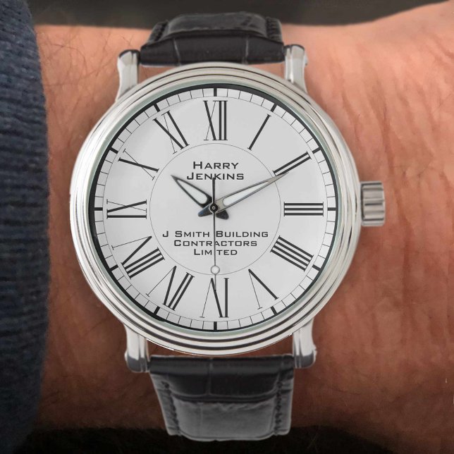 Relógio Construção de empresa contratante (Criador carregado)