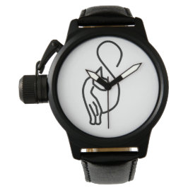 Relógio Contorno de Gato de na moda Kitty