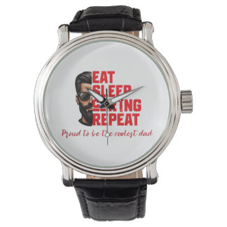 Relógio Cool Dad T-shirt Design