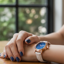 Relógio Copper Rose Gold Snowflake Women's Analog Watch