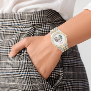 Relógio Coração Personalizado com Impressões de Pata e Fot