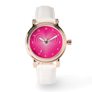 Relógio Coração Rosa