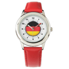 Relógio Corações Vermelhas de Sinalizador Alemão Ajustável