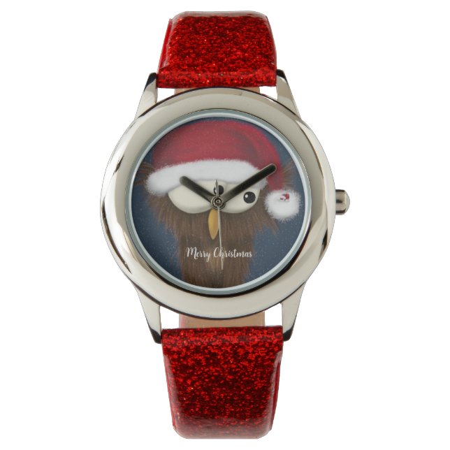 Relógio Coruja Festiva (Frente)