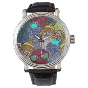 Relógio Coruja na coroa