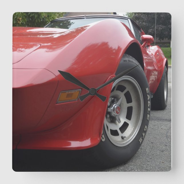 Relógio Corvette Quadrado (Frente)