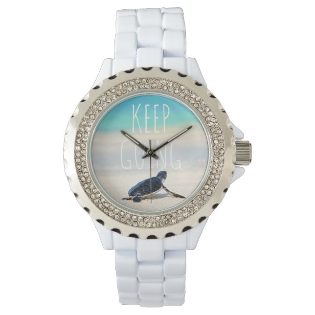 Relógio Cota Motivacional Continua A Ir À Praia da Tartaru (Frente)