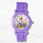 Relógio Cótulo Aquoso Madeira Fada Borboleta Floral<br><div class="desc">A Cóta Watercolor Woodland Fairy Butterfly Floral Kids Girly eWatch Watches apresenta uma bela fada de floresta com borboletas e flores. Criado pelo Evco Studio www.zazzle.com/store/evcostudio</div>