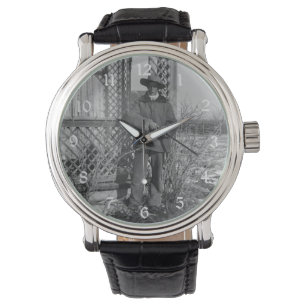 Relógio Cowboy Rancher da Fazenda Velha do Oeste do Canadá