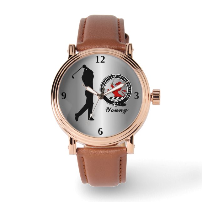 Relógio Crachá de Jovem Clã (Dele) Golf (Frente)