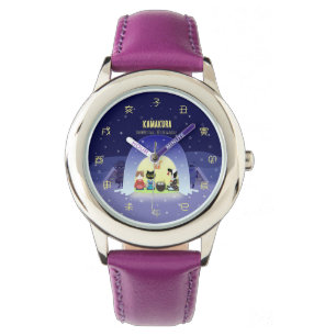 Relógio Criança de Neve de Edo-Neko