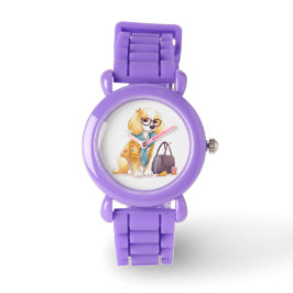 Relógio Crianças de Cachorro Gelado