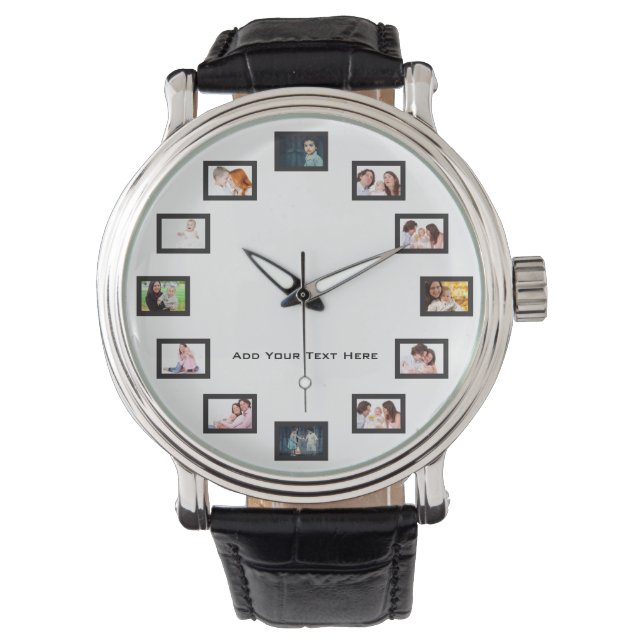 Relógio Criar Fotos Personalizadas (Frente)