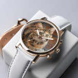 Relógio Crie o seu - Pet Photo Personalizado<br><div class="desc">Os animais deixam pegadas no coração. Mostre sua foto favorita com este belo relógio personalizado perfeito para a Melhor Mãe Pet do Mundo ou Pai.</div>