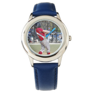 Relógio Crie seu próprio bezel Numerado Azul Personalizado