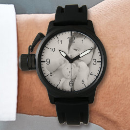 Relógio Crie seu próprio Moderno de Fotografias Personaliz