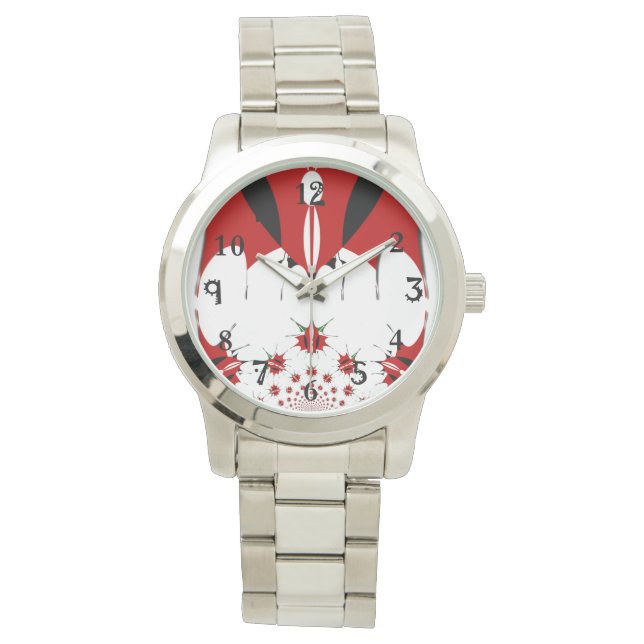 Relógio Crie seu próprio Na moda único unisex sobredimensi (Frente)