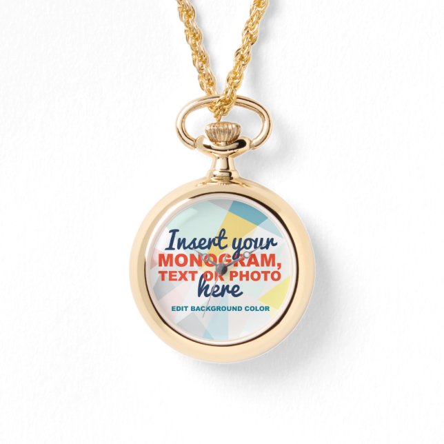 Relógio Crie seu próprio personalizado (Frente)