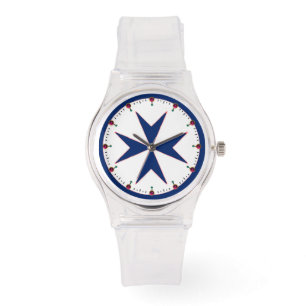 Relógio cruz de octógono BLUE CORSAIR STYLE