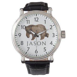 Relógio Custom Holiday Watch for Hunter Man | Bear Design