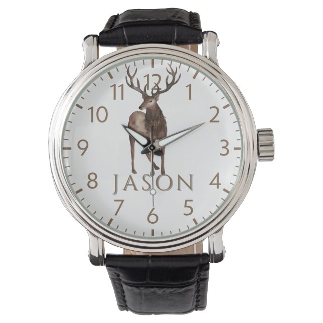 Relógio Custom Holiday Watch for Man | Deer Hunter (Frente)