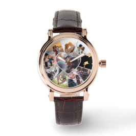 Relógio Custom Photos Collage Watch | Gift for Her