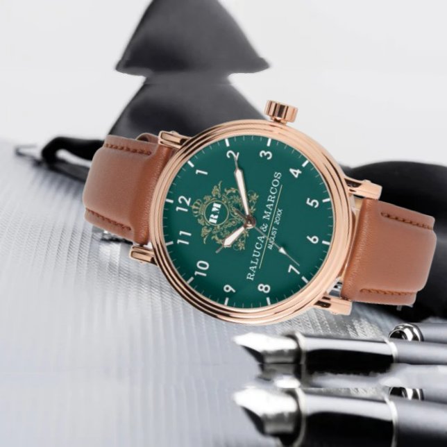 Relógio Customizable wedding gift for newlyweds or couples (Criador carregado)