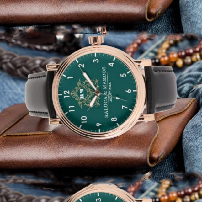 Relógio Customizable wedding gift for newlyweds or couples (Criador carregado)