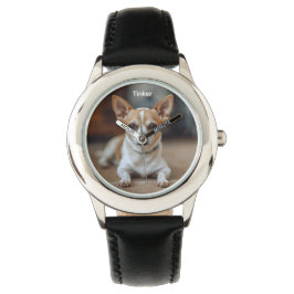 Relógio Cute Chihuahua Kid's Personalizado Watch