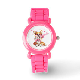 Relógio Cute Corgi Kids Watch