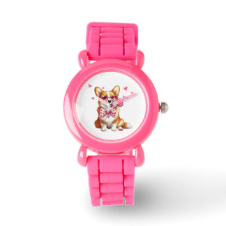 Relógio Cute Corgi Kids Watch