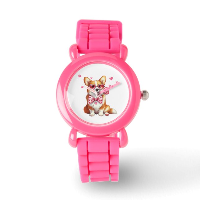 Relógio Cute Corgi Kids Watch (Frente)