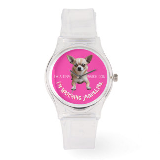 Relógio Cute Engraçado Personalizado Chihuahua Assista Cac