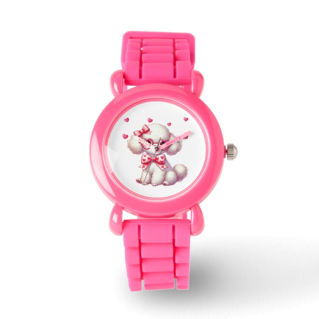 Relógio Cute Poodle Kids Watch (Frente)