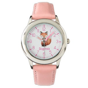 Relógio Cute Red Fox Personalised Kid's Watch