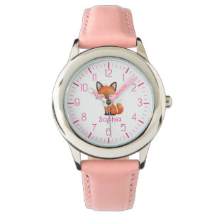 Relógio Cute Red Fox Personalised Kid's Watch