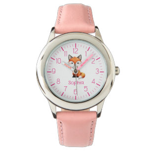 Relógio Cute Red Fox Personalised Kid's Watch