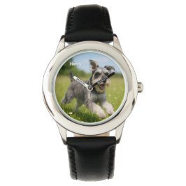 Relógio Cute Schnauzer Kid's Personalised Watch