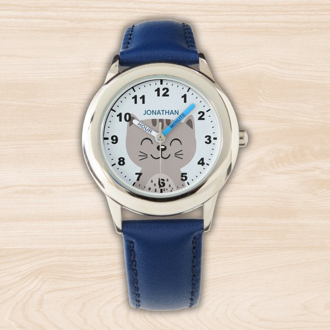 Relógio Cute smiling Cat for kids (Criador carregado)