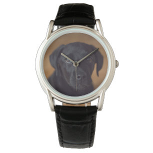 Relógio Cutest Baby Animals   Black Labrador Puppy