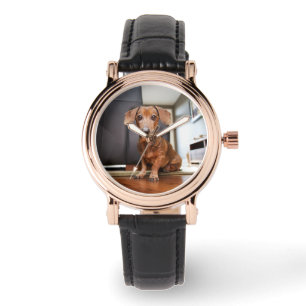 Relógio Cutest Baby Animals   Mini Dachshund Puppy