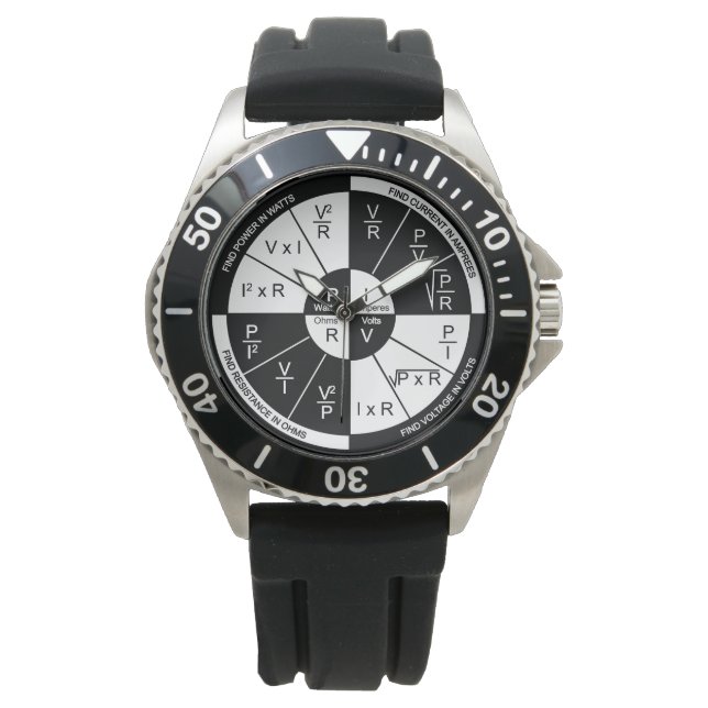 Relógio da Lei - Preto e Branco (Frente)