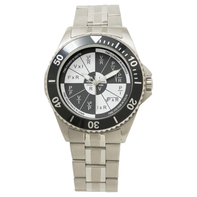 Relógio da Lei - Preto e Branco (Frente)