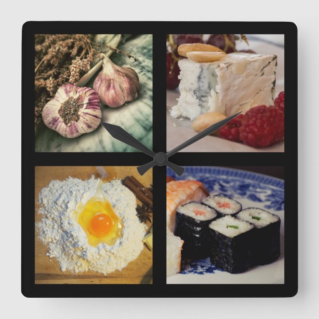 Relógio da parede de foodie 2 (Frente)