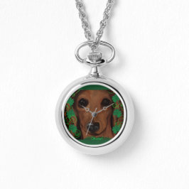 Relógio Dachshund Vermelho