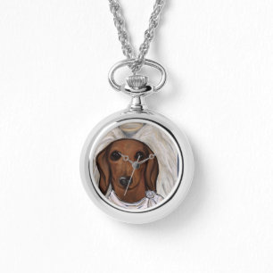 Relógio Dachshund Vermelho