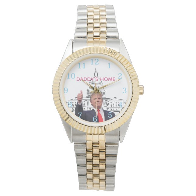 Relógio  Daddy's Home Trump Gift (Frente)