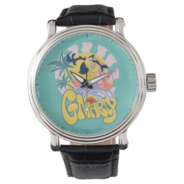 Relógio DAFFY DUCK™ Surfing - Gnarly (Frente)